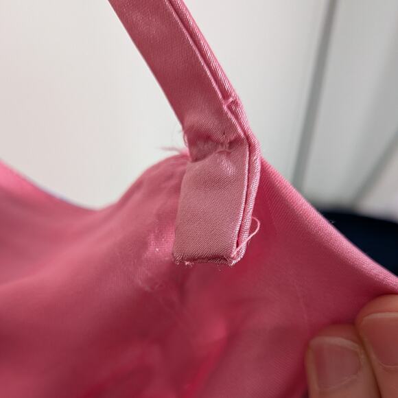 Vintage Cache Prom Dress Silk Maxi Gown 6 Multi Y2K Floral Fairy Glam Pink Blue - Picture 15 of 15